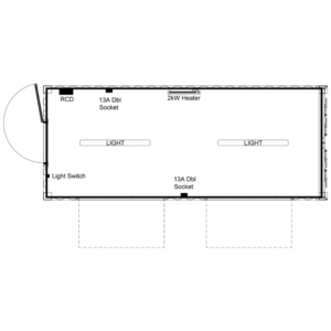 Container 20 Pieds avec Double Trappes de Service – Image 4