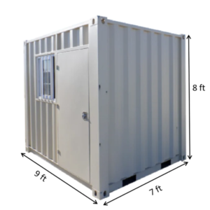 Container Cubique 9 Pieds avec une porte et fenêtre – Image 4